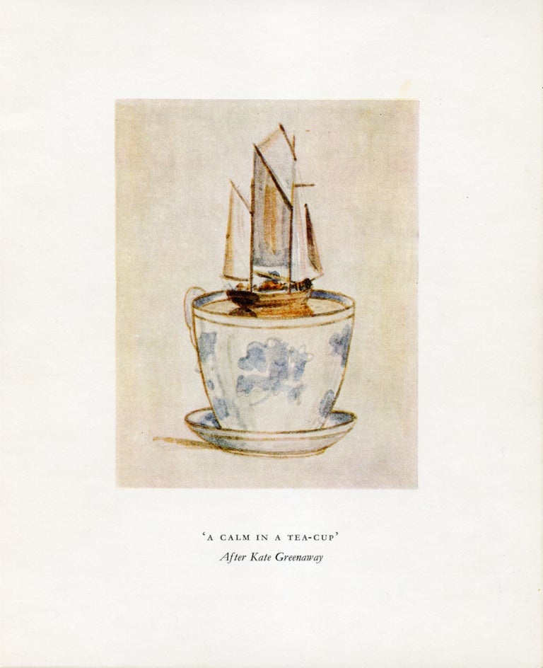 A Calm in a Tea-Cup. Ian Hamilton Finlay, Richard Demarco. Wild Hawthorn Press. 1973.