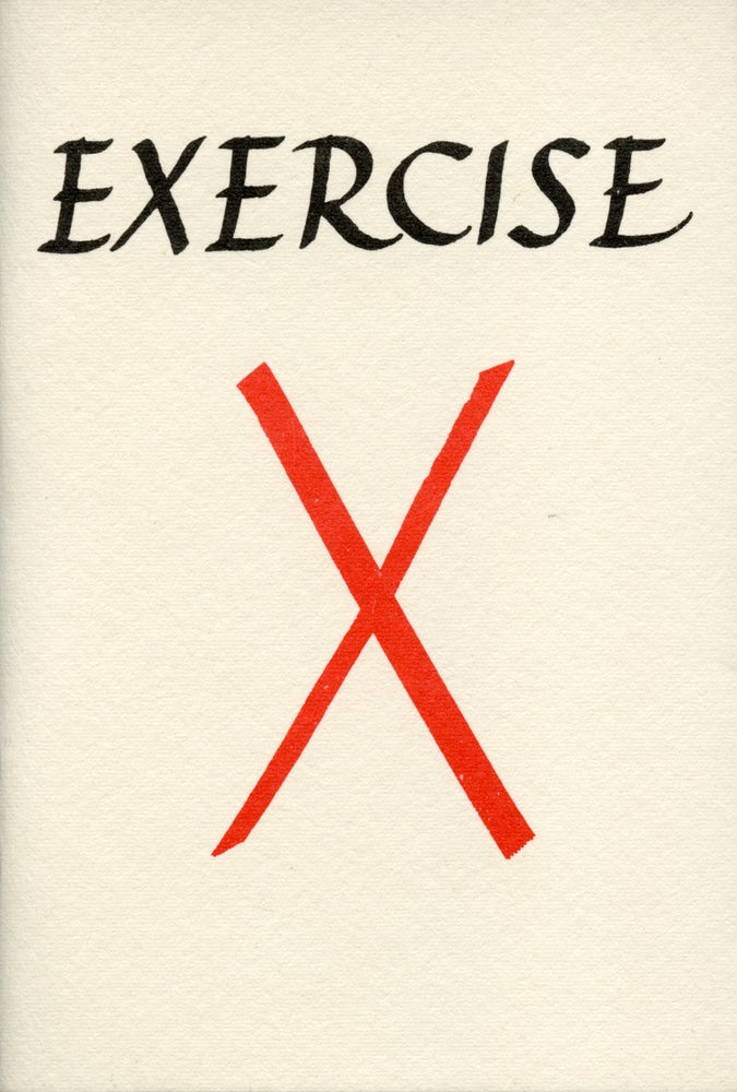 Exercise X. Ian Hamilton Finlay, George L. Thomson. Wild Hawthorn Press. 1973.