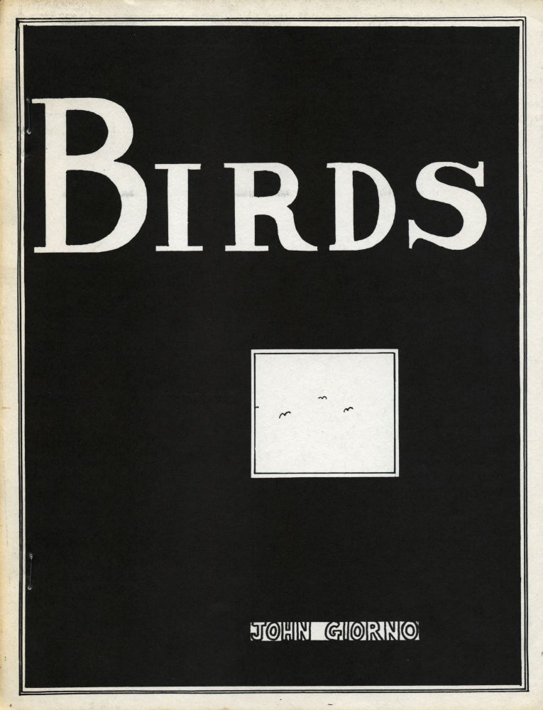 Birds. John Giorno. Angel Hair Books. 1971.