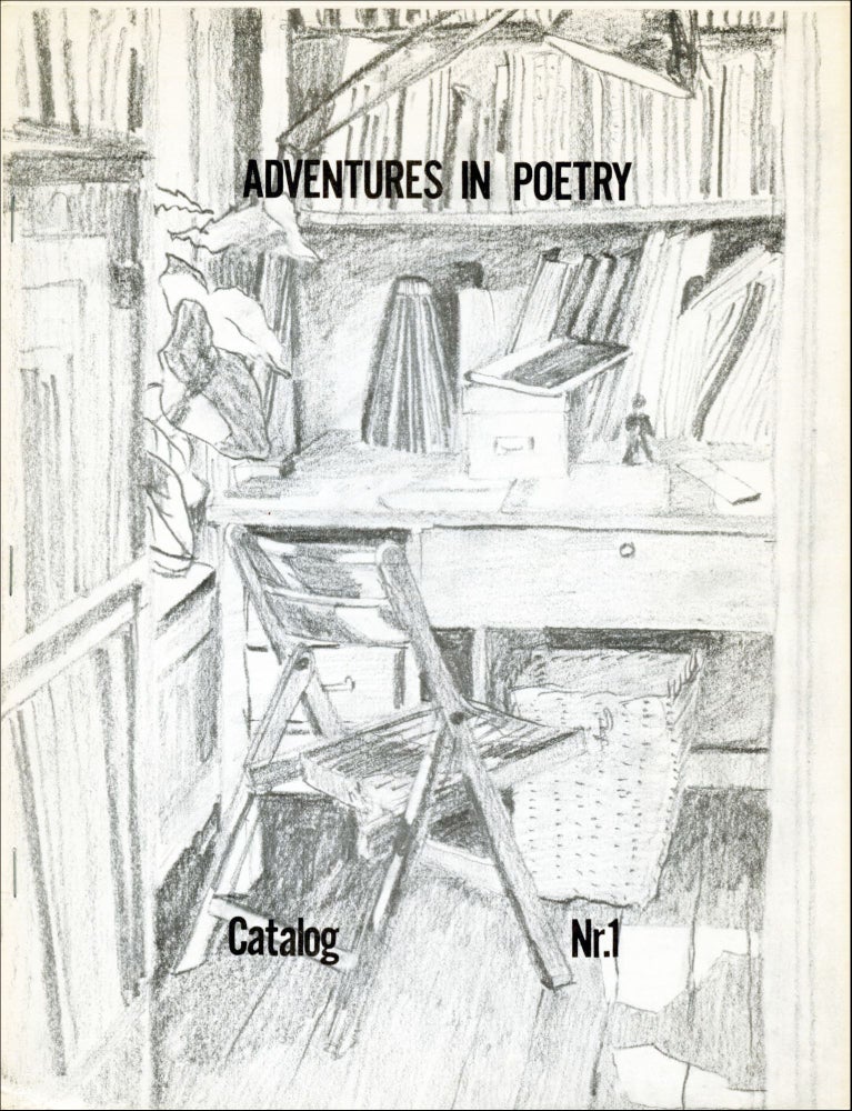 Adventures in Poetry Catalog Nr. 1. Larry Fagin. Adventures in Poetry. 1973.