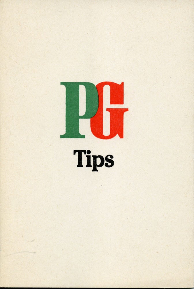 PG Tips. Simon Cutts. Coracle Press. 1981.