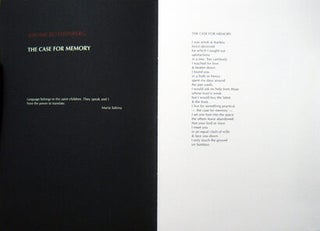 The Case for Memory. Jerome Rothenberg, Ian Tyson. Granary Books & ed.it. 2001.