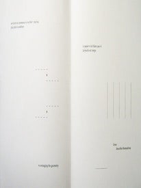 A Propos “Le Livre” (d’après Stéphane Mallarmé). Ian Tyson. Granary Books & ed.it. 2002.