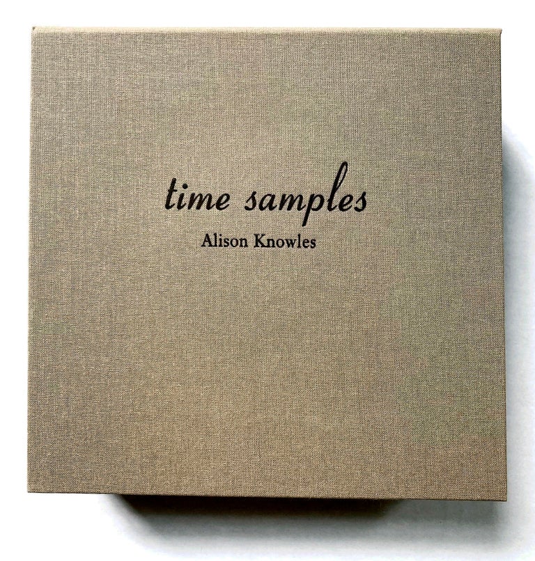 Time Samples. Alison Knowles. Granary Books. 2006.