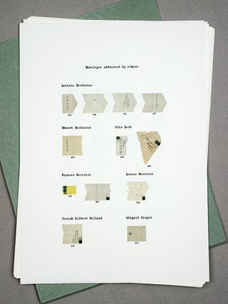 The Gorgeous Nothings: Emily Dickinson’s Envelope Poems. Jen Bervin, Marta Werner. Granary Books. 2012.