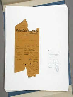The Gorgeous Nothings: Emily Dickinson’s Envelope Poems. Jen Bervin, Marta Werner. Granary Books. 2012.