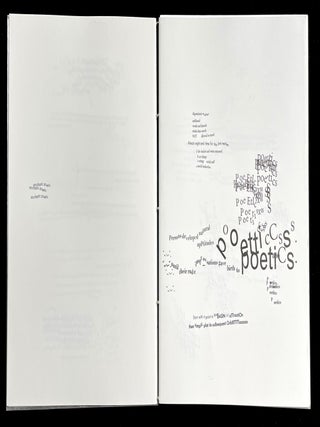 Stochastic Poetics. Johanna Drucker. Granary Books and Druckwerk. 2012.