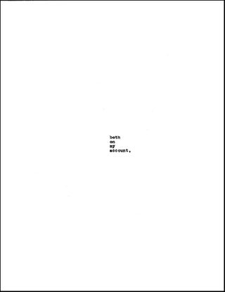 The Letter Book. Aram Saroyan. Granary Books. 2018.