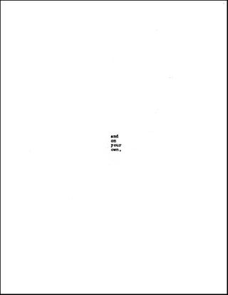 The Letter Book. Aram Saroyan. Granary Books. 2018.