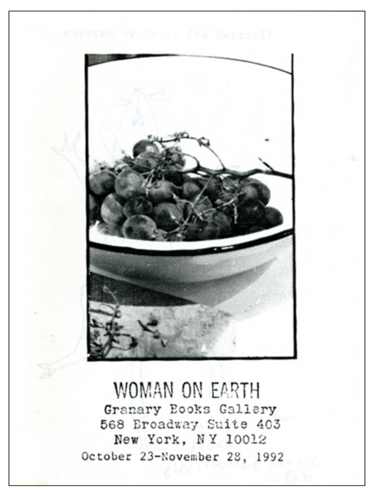 Woman on Earth. Emily Erb Hartzell. Granary Books. 1992.